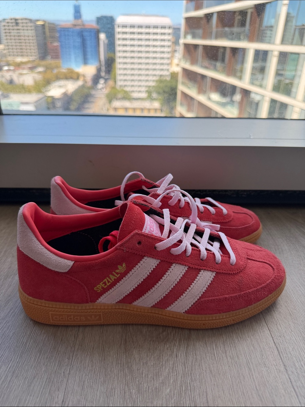 Adidas Handball Spezial Suede Sneakers in Pink and Gum